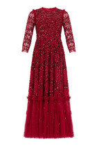 Alina Sequin Embellished Gown